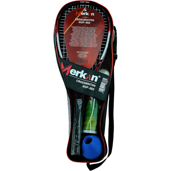 Набір для швидкісного бадмінтону, 2 зручні алюмінієві ракетки, довжина 58,9 см, ідеально підходять для стабільної та швидкої гри, високоякісна сумка (MSP-002)