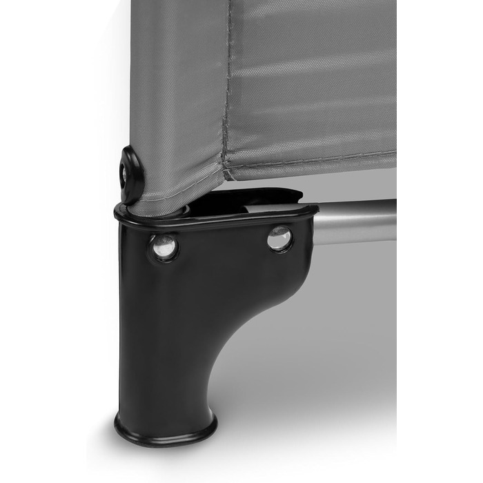 Дитяче ліжечко-транспортне - Ліжечко Key - з матрацом 120x60 см - Складане дитяче ліжечко-транспортне - Міцні ніжки - Сумка для перенесення дитячого ліжечка - Для дітей вагою до 15 кг - 64x125x74 см - Сірий