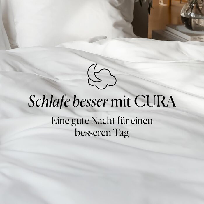 Чохол для обтяженої ковдри 135x200 см - 100 бавовняна постільна білизна - Білий - Зроблено в Португалії - Підковдра для терапевтичної ковдри - запобігає ковзанню 135 x 200 см Білий 1