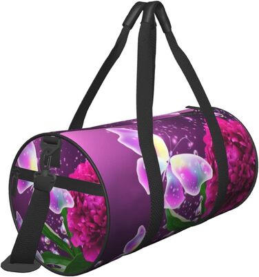 Універсальна дорожня сумка Метелики в квітах - спортивна сумка для чоловіків та жінок, ідеальна для подорожей та занять спортом