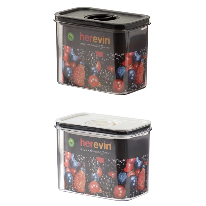 Контейнер HEREVIN Canister-Vacuum Lid-White-Black 1.2 л (161179-000) (7077942)