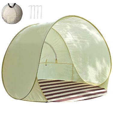 Розкладний пляжний намет із захистом від ультрафіолету, XXL, 3-4 особи, UPF 40, розкладний пляжний намет для немовлят, одноразовий пляжний намет із захистом від ультрафіолету та вітрозахисною плівкою, пляжний намет, розкладний сонцезахисний козирок, розкл