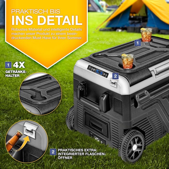 Компресорна холодильна камера електрична 40-60 літрів Морозильна камера електрична WIFI-APP управління 12/24 V 230V Холодильник до