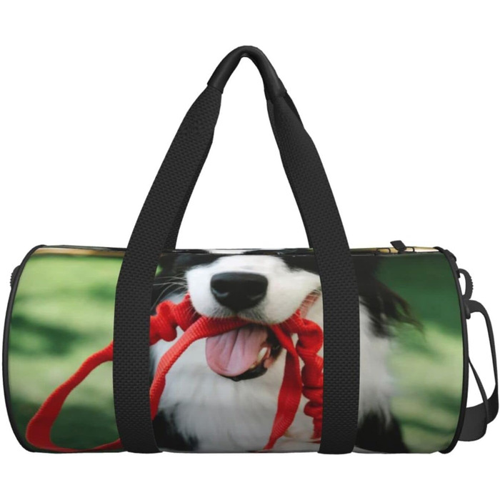 Дорожня сумка Веселий пес на траві, спортивна сумка для чоловіків та жінок