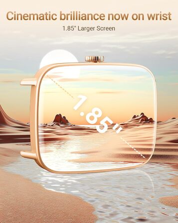 Розумний годинник для чоловіків та жінок з функцією телефону, фітнес-годинник 1,85 дюйма, понад 100 спортивних режимів, фітнес-трекер з моніторингом серцевого ритму/SpO2/сну, крокомір, водонепроникний спортивний годинник IP68 для iOS та Android, фіолетови