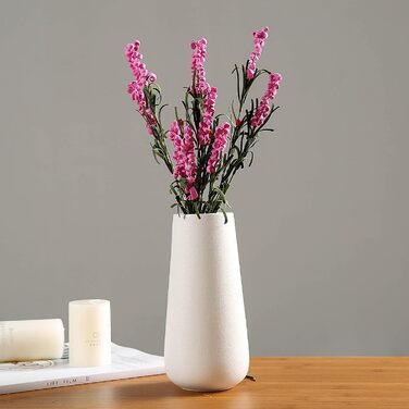 Ваза Maleielam біла, керамічна ваза для пампасної трави, ідеальна для зберігання сухих квітів і свіжих квітів, ваза для квітів при