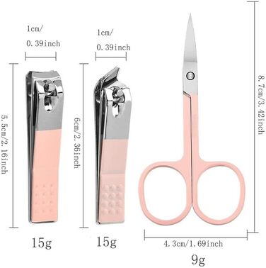 Набір кусачок для нігтів YQINQIN83B Набір кусачок для нігтів із 14 предметів, побутовий манікюрний ніж із нержавіючої сталі, портативний набір кусачок для нігтів, інструмент для обрізання мертвої шкіри, набір для манікюру, педикюру