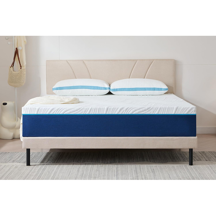 Зонний матрац з холодної піни Висота 18 см, 90 x 200 см Рівні жорсткості 3 та 4 (H3 та H4) Ергономічний матрац Дихаючий матрац, що згортається, зі знімним тканинним чохлом, 90 x 200 см, висота 18 см, H3 та H4, 7-