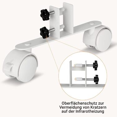 Універсальні підставки для інфрачервоних обігрівачів, підставка для інфрачервоного обігрівача для електричної нагрівальної панелі, стійка підставка, підходить для різних марок та моделей з електричним обігрівом, 4