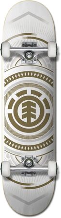 Скейтборд в комплекті Білий / Золотий 8'