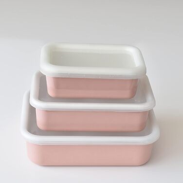 Емальована контейнер-банка HoneyWare Color Line Рожева L 1,35 л термостійка до 400C Контейнер для приготування їжі та зберігання, підходить для всіх типів плит, духовки та гриля Банка для зберігання з кришкою 1,35 л Рожева