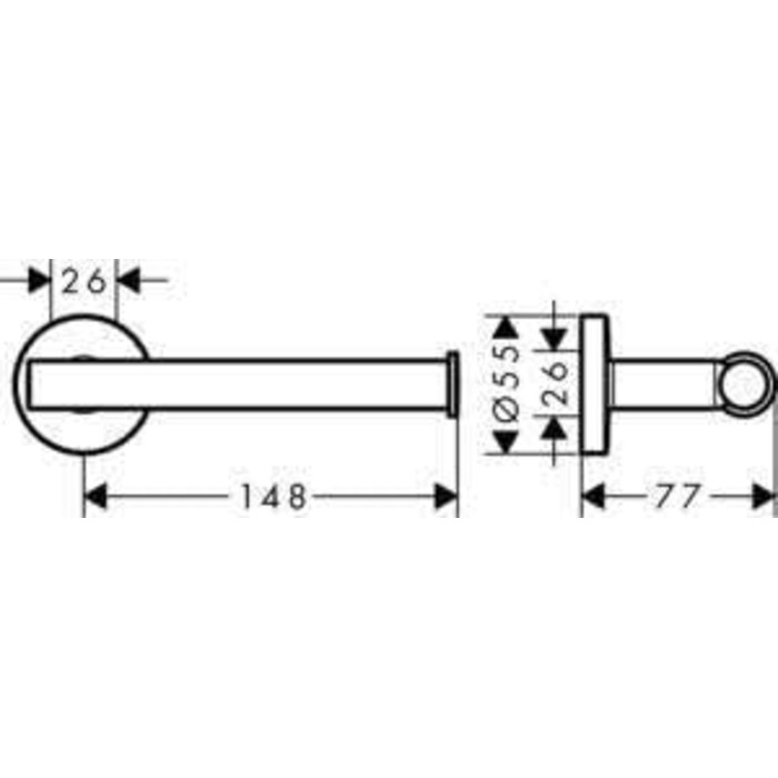 Універсальний тримач для туалетного паперу (аксесуари для ванної кімнати, без кришки) хром, тримач для рулону паперу без кришки
