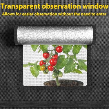 Тент для вирощування рослин Growzelt 40x40x120 см. Палатка для індору з відбиваючою плівкою, виготовлена з міцного оксфордського полотна 600D та сталевого каркасу. Ідеально підходить для вирощування овочів, квітів та трав у приміщенні.