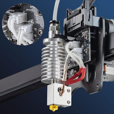 Принтер ANYCUBIC Vyper Hotend V5 J-Head Volcano Nozzle Print Head 24V Керамічний нагрівач Картридж підтримує високошвидкісний друк