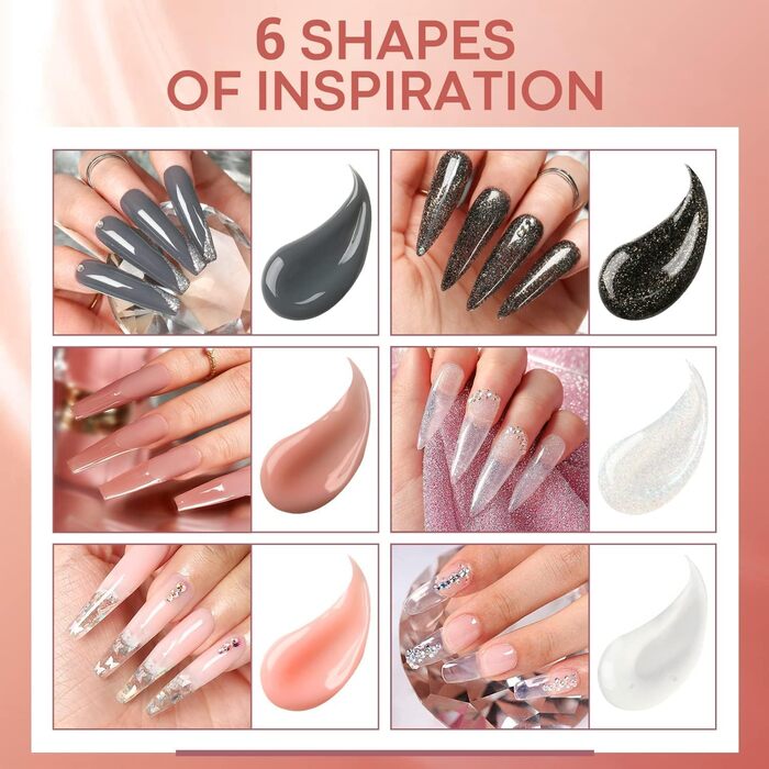 Набір полігелю Modelones (6 відтінків)