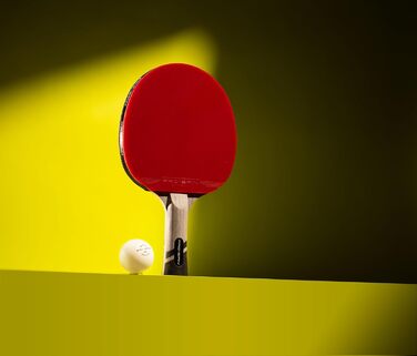 Професійна ракетка для настільного тенісу PRO SPIN карбонова червона