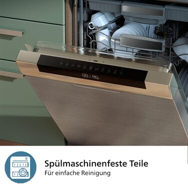 Мультипіч Philips із подвійним кошиком серії 3000, 9 л, 2 шухляди, функція синхронізації, технологія Rapid Air, універсальна велика фритюрниця, на 90 менше жиру та енергозбереження, додаток HomeID (NA350/00)