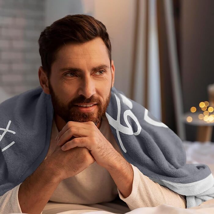 Подарунки для найкращих друзів, ковдра-обіймач на день народження дівчини, подарунки на день народження для жінок, найкращих друзів, чоловіків, хлопців, сестер, колег, сірі, 150*200 см