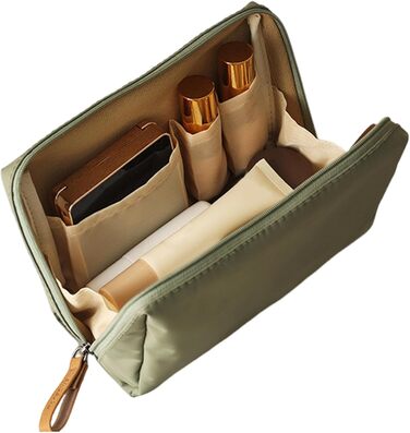 Організатор для косметички, Косметичка з відділеннями, Косметичка для пензликів для макіяжу, Водонепроникна, компактна дорожня кос