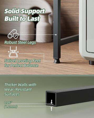 Розширювана полиця для мікрохвильової печі NETEL, 2-рівнева, полиця над мікрохвильовою піччю, підставка для мікрохвильової печі на стільницю, кухонна полиця для духовки/кавоварки, стабільна підставка для мікрохвильової печі з 8 гачками, чорна, 2-рівнева -