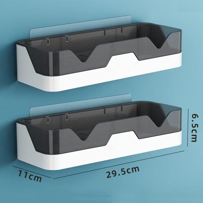 Душова полиця для ванної полиця для ванної без свердління настінні полиці для ванної пластикові кошики для душу для ванної/кухні.