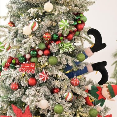 Набір ялинкові прикраси з верхівкою 50 предметів Valery Madelyn