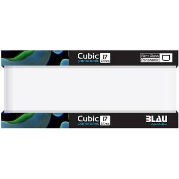 Акваріум Blau Aquaristic Cubic Nano неглибокий 17 літрів 45x24x16 см, скло, тераріум для безхребетних, креветок