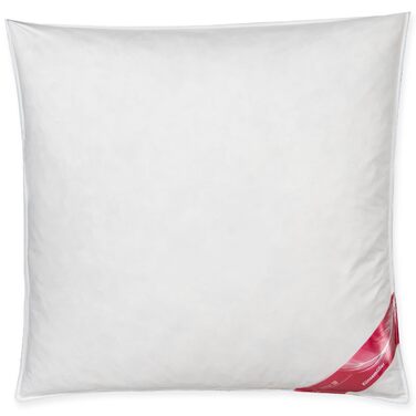 Подушка Dream Castle Knsemller зі 100 пір&39яним наповнювачем, пір&39яна подушка з тонким бавовняним чохлом, підходить для алергіків та прається, Oeko-TEX 100, подушка з міцною підтримкою, вага наповнювача 1300 г 80x80 100 пір&39я