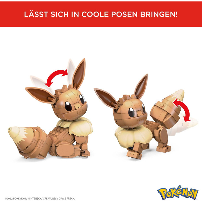 Конструктор Mega Construx Eevee Pokmon, Конструктор для дітей, Іграшка для дітей віком від 7 років, 84 -