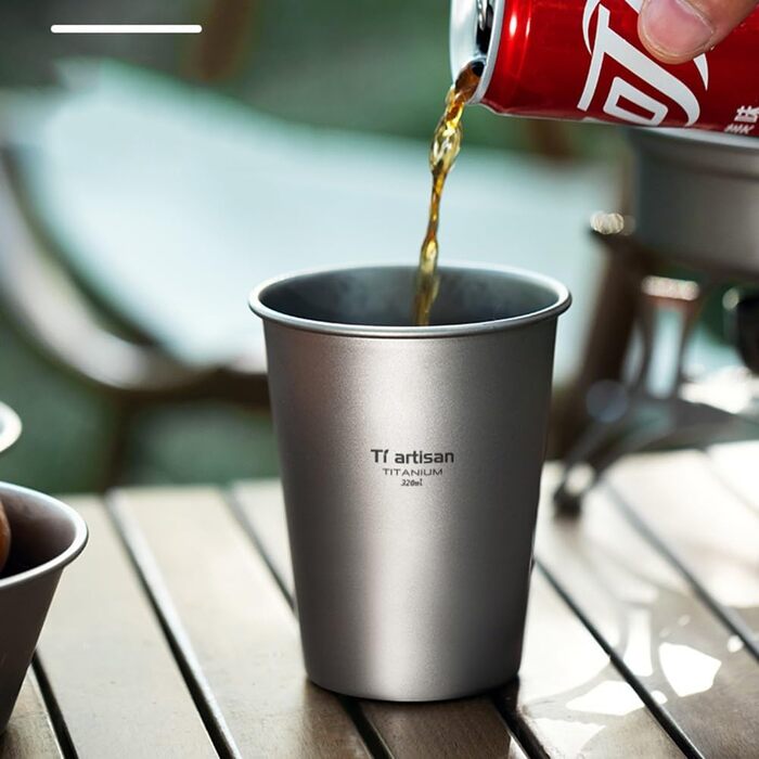 Пивна кружка SPORTARC 320 мл, що штабелюється, багаточашкова, кухоль для чаю та кави для використання на свіжому повітрі, кемпінгу, походів, пікніка, домашнього використання