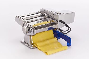 Електрична машина для пасти Ariete Pastamatic 1593 2 швидкості імпульсний режим, 9 рівнів товщини тіста, 5 форм для макаронів, затискач та ручний привід, 90 Вт