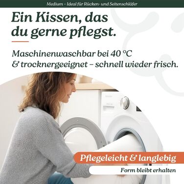 Пухова подушка 80x80 середнього розміру для сну на спині та на боці, 3-камерна подушка 80x80 пух, помітно підтримує та приємно м&39яка, можна прати в пральній машині, DOWNPASS (не вищипує живі предмети), Oeko-TEX
