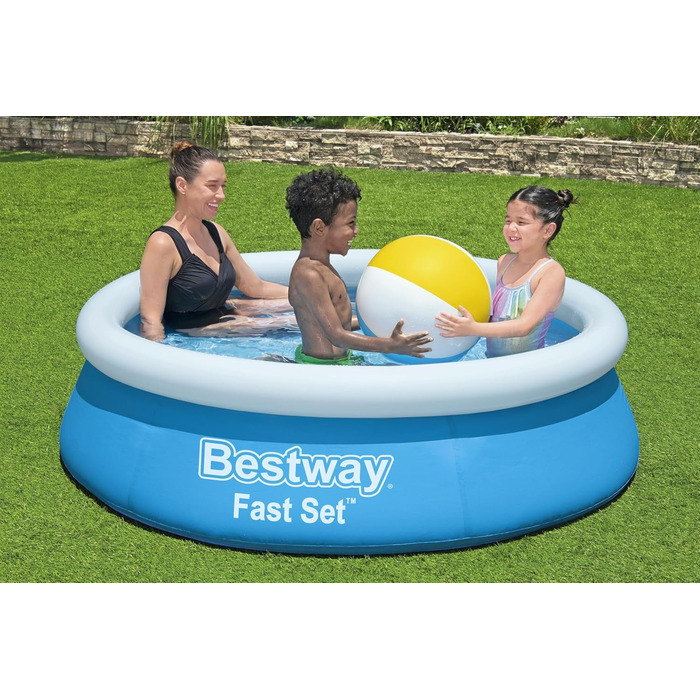 Басейн Bestway Fast Set, круглий, без насоса 183 х 51 см, синій