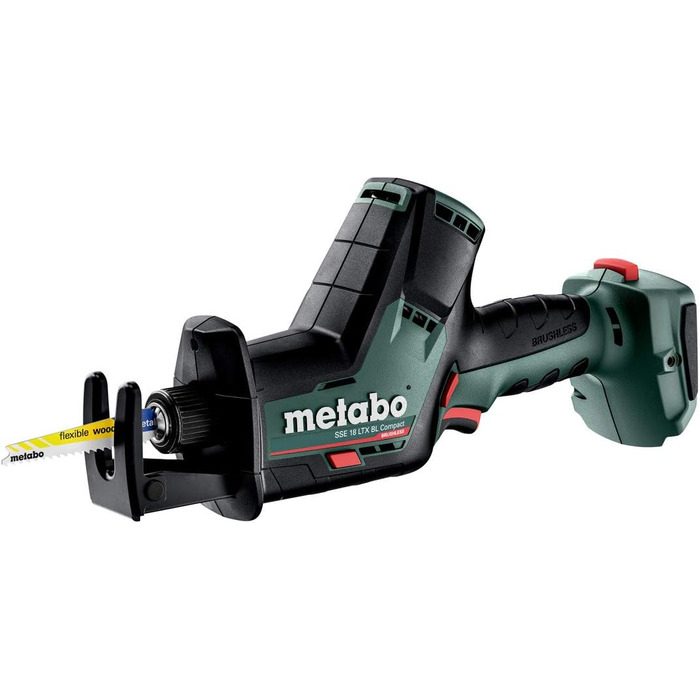 Акумуляторна шабельна пила Metabo SSE 18 LTX BL Compact (602366840) 18 В metaBOX 145, напруга акумулятора 18 В, частота обертання