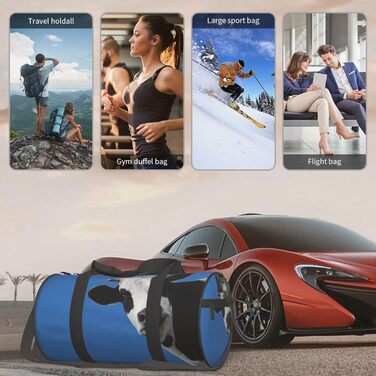 Спортивна сумка, дорожня сумка, сумка для подорожей, з принтом Веселка, сумка на нічліг, чорна, універсальний розмір