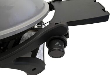 Газовий гриль для кемпінгу Crosby I Преміум. Компактний та мобільний газовий гриль для ідеального барбекю. Сірий колір