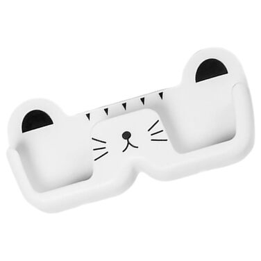 Настінний органайзер для сонцезахисних окулярів Supvox з міцного ABS-пластику, компактний тримач для окулярів з милим котячим мотивом, багатофункціональне сховище для окулярів для дому