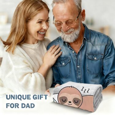 Подарунки для чоловіків, кумедна ковдра з лінивцем, подарунок на день народження для чоловіків, персоналізований подарунок для чоловіків, дідусь, тато на Різдво, день народження, День батька, 150*200