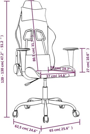 Геймерське крісло, офісне крісло, чорний та світло-зелений, тканина