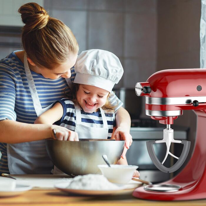 Аксесуари для плоскої мішалки Coolcook для блендерів Kitchenaid, 4,5-5 кварт для кухонного міксера Aid, аксесуари для мішалок Flexi для кухні