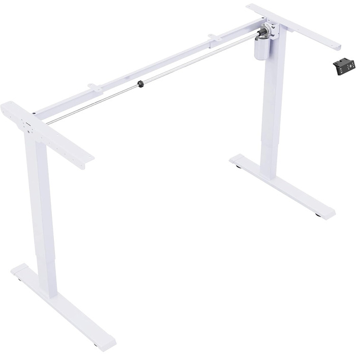 Стіл з електричним регулюванням висоти, функцією пам&39яті, регульованим захистом від зіткнень та плавним пуском/зупинкою для використання вдома (білий) White Max 1, 1