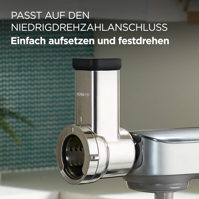 Аксесуари для кухонних комбайнів Kenwood, електричний подрібнювач для нарізки, тертки і натирання овочів, сиру, горіхів, шоколаду і багато іншого, 643ME