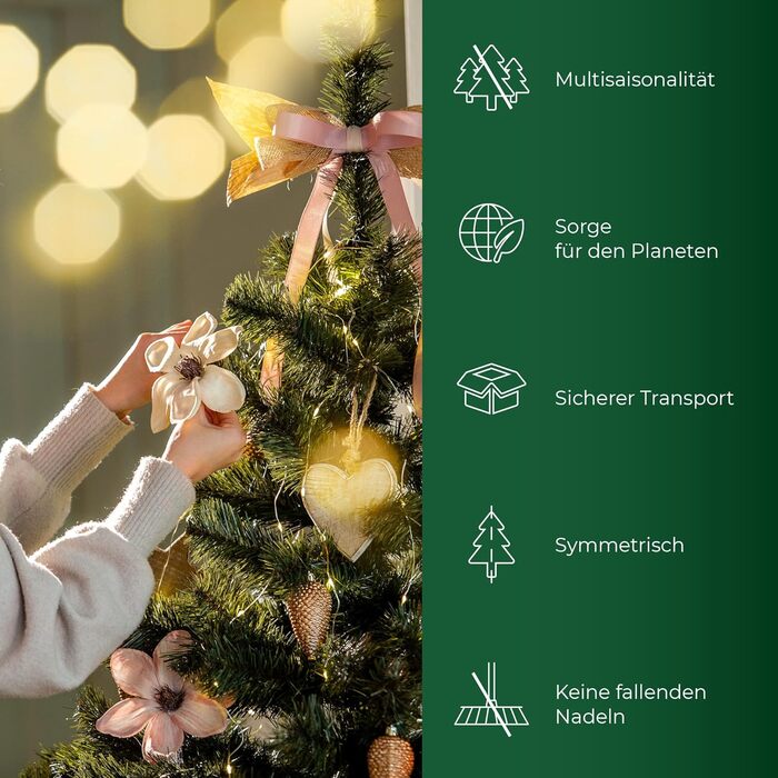 Штучна ялинка з підставкою 180 см KADAX