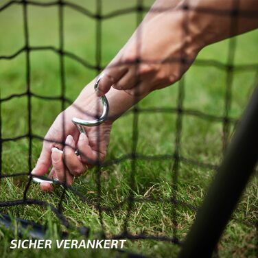 Футбольні ворота BERG SportsGoal для саду та тренувань Міцні металеві ворота з прецизійною сіткою Всепогодні футбольні ворота для дітей та дорослих Легке складання Ідеально підходять для тренувань зі стрільби M (240x160)