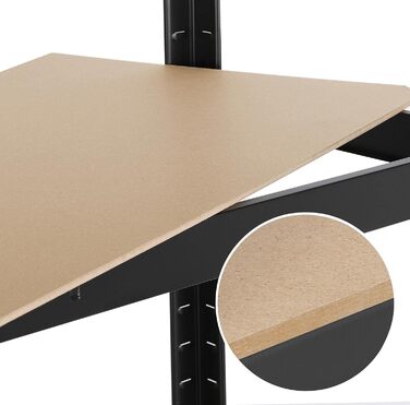 Стелаж Yaheetech для важких умов експлуатації, 180 x 90 x 60 см, 5 полиць, металева полиця, максимальне навантаження 875 кг, 90x180x60 см