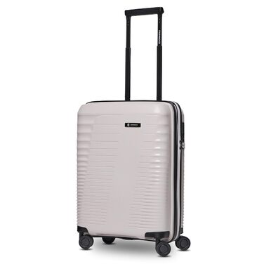 Еко-версія валізи на колесах для ручної поклажі Компактний борт-кейc 40 x 22 x 55 см з розширенням від 44 до 50 літрів Ультралегкий, всього 2,61 кг, бежевий колір
