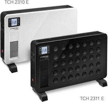 Електричний радіатор TROTEC TCH 2310 E - Теплова потужність 1000 Вт / 1300 Вт / 2300 Вт - Мобільний конвектор, білий 2 300 Вт Біли