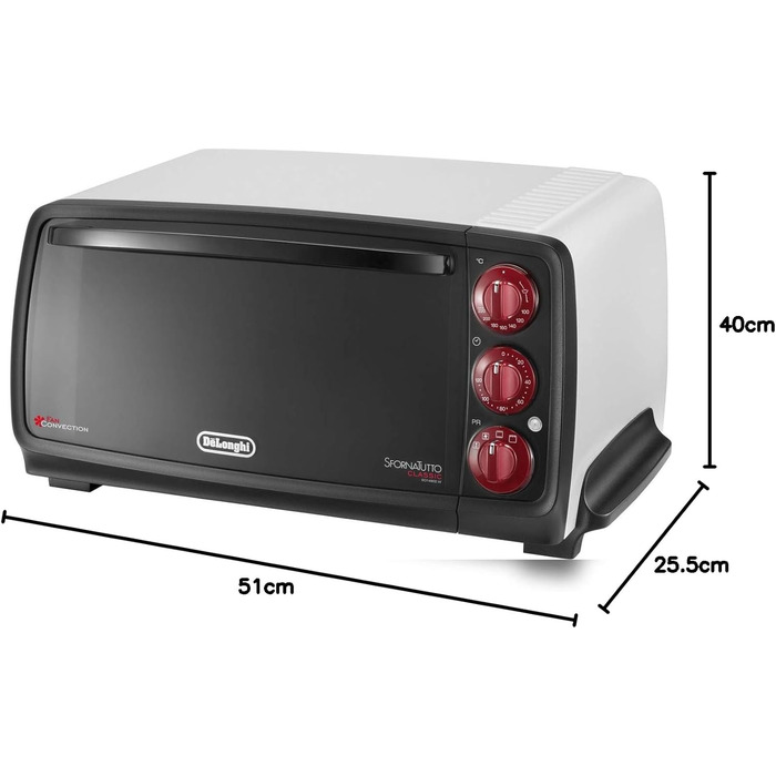 Де Лонгі EO14902. W Електрична духовка 14 літрів