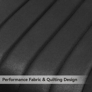 Сучасний м&39який обідній стілець - Надзвичайно товста подушка сидіння, обідні стільці зі штучної тканини, кухонні стільці, м&39які стільці, стільці для вітальні, крісла зі спинкою, металеві ніжки (Чорний, Комплект з 2 шт.) Комплект з 2 чорних