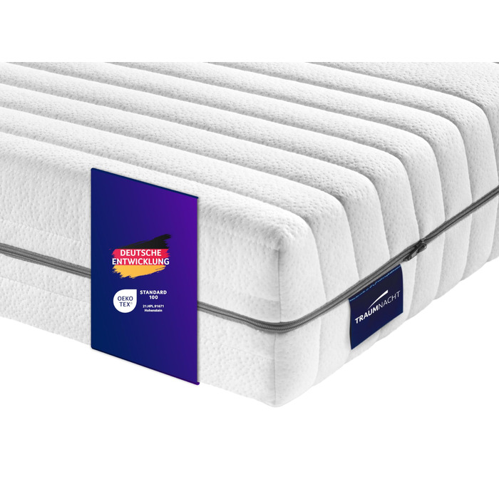 Матрац Traumnacht Comfort 7-Zone 2-в-1 Duo Cold Foam, переможець тесту Stiftung Warentest 03/2021, сертифікований ko-Tex, 140 x 200 см, розроблений у Німеччині